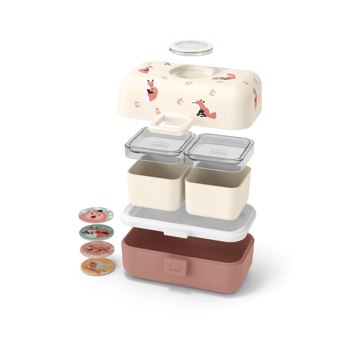 Tresor Graphic Kidss Bento Box- Cinnamon Fox Cinnamon Fox Price