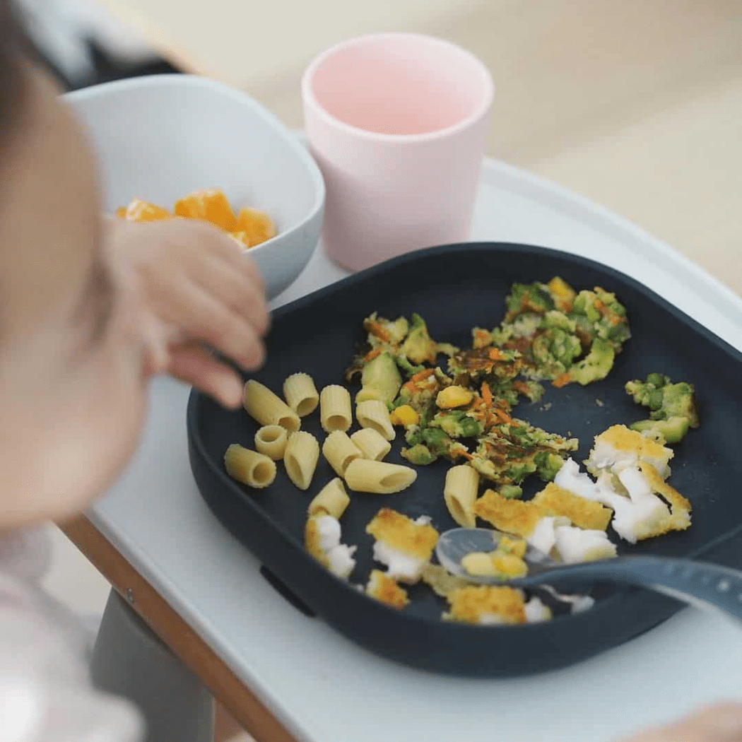 Silicone Suction Meal Set - Navy Price