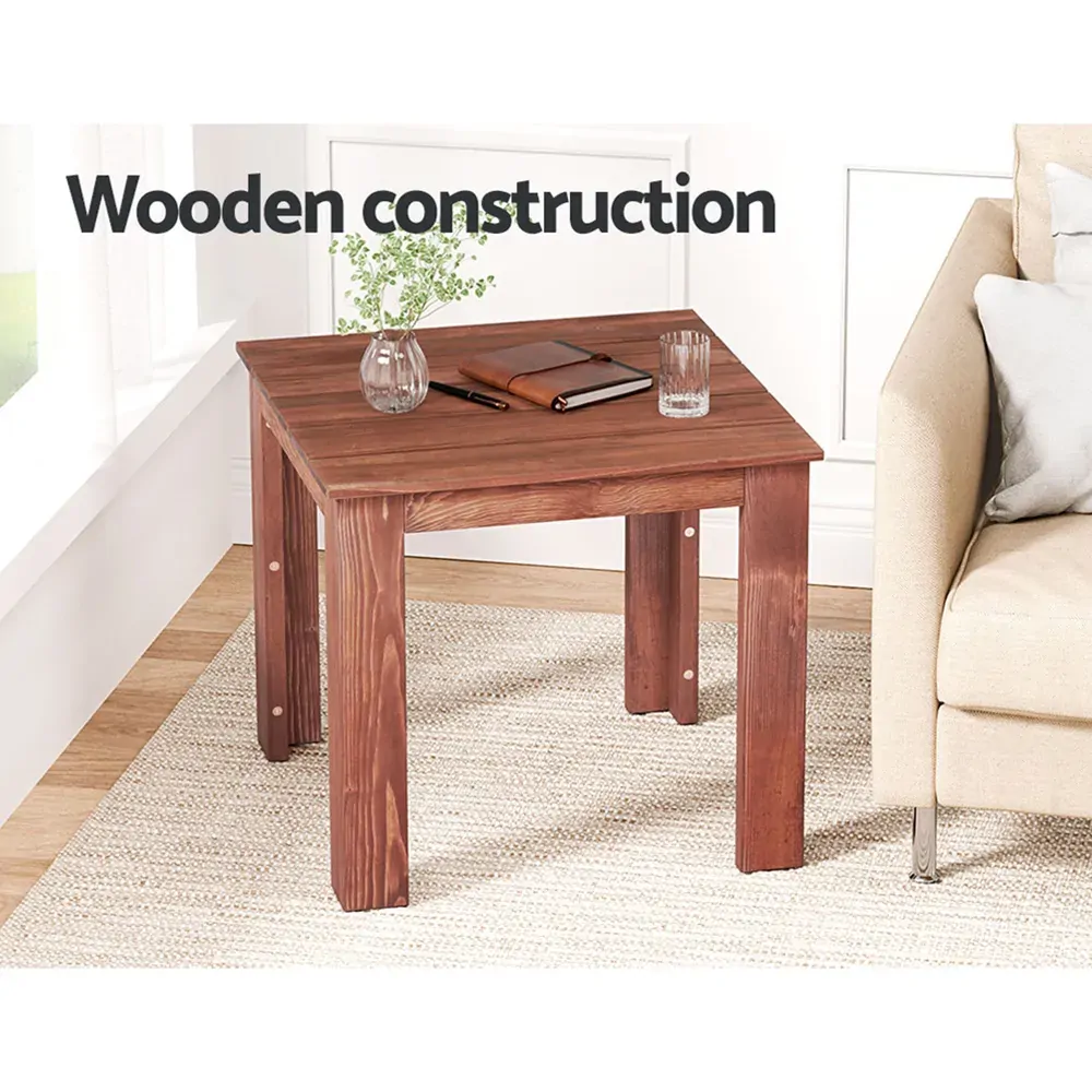 Coffee Side Table Wooden Desk Outdoor Furniture Camping Garden Brown Price