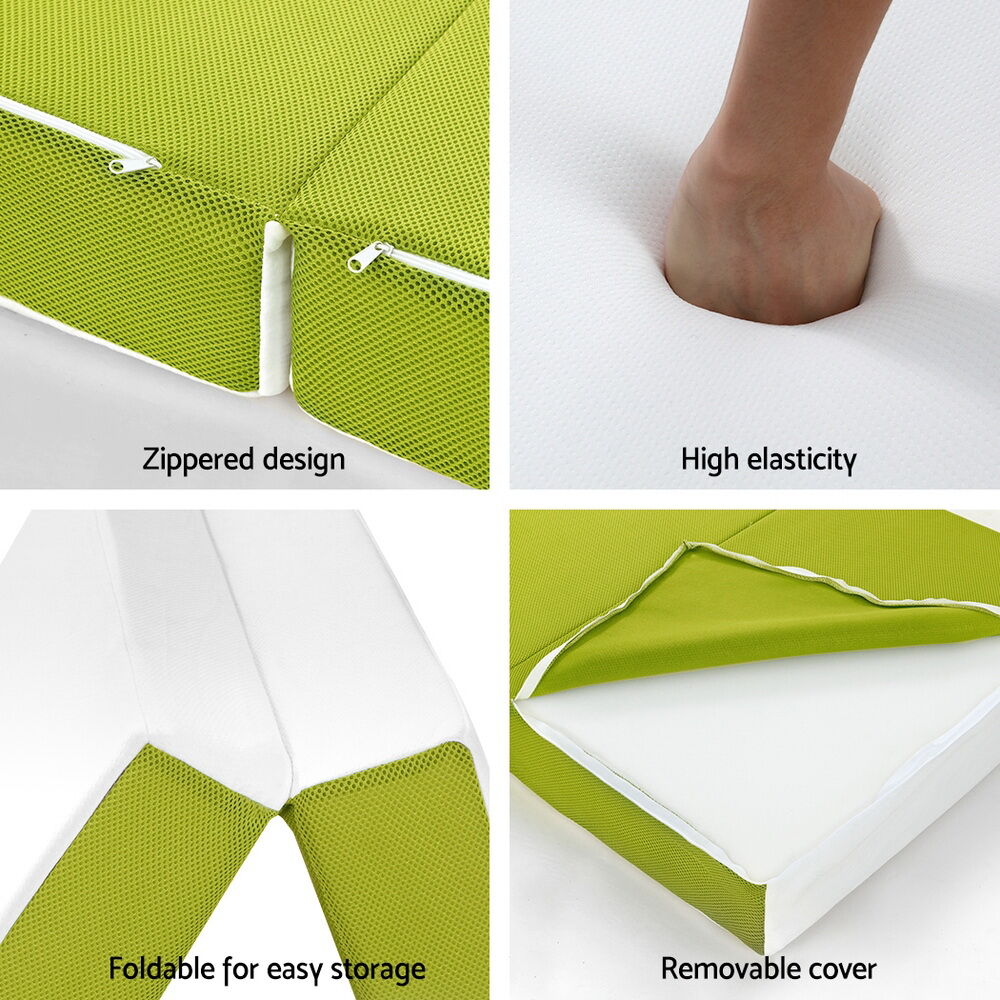 Giselle Bedding Foldable Mattress Folding Foam Single Green Price