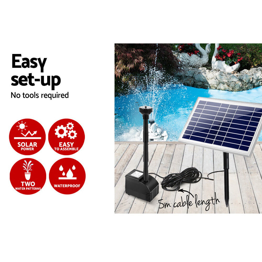 Gardeon Solar Pond Pump Submersible Water Fountain Kit 6.6FT Price