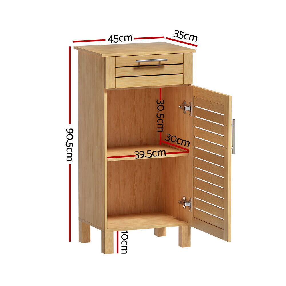 Artiss Bathroom Cabinet Storage 90cm wooden JILL Price