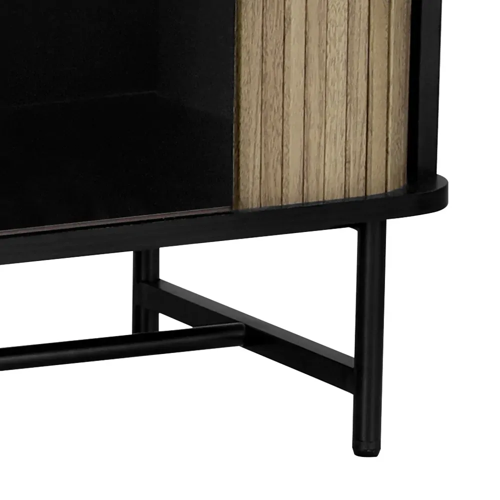 Entertainment Unit TV Cabinet 150CM Black Boris Price