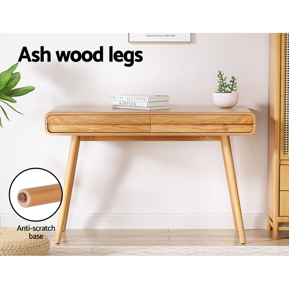Computer Desk Drawer Natural Wood 100CM Price