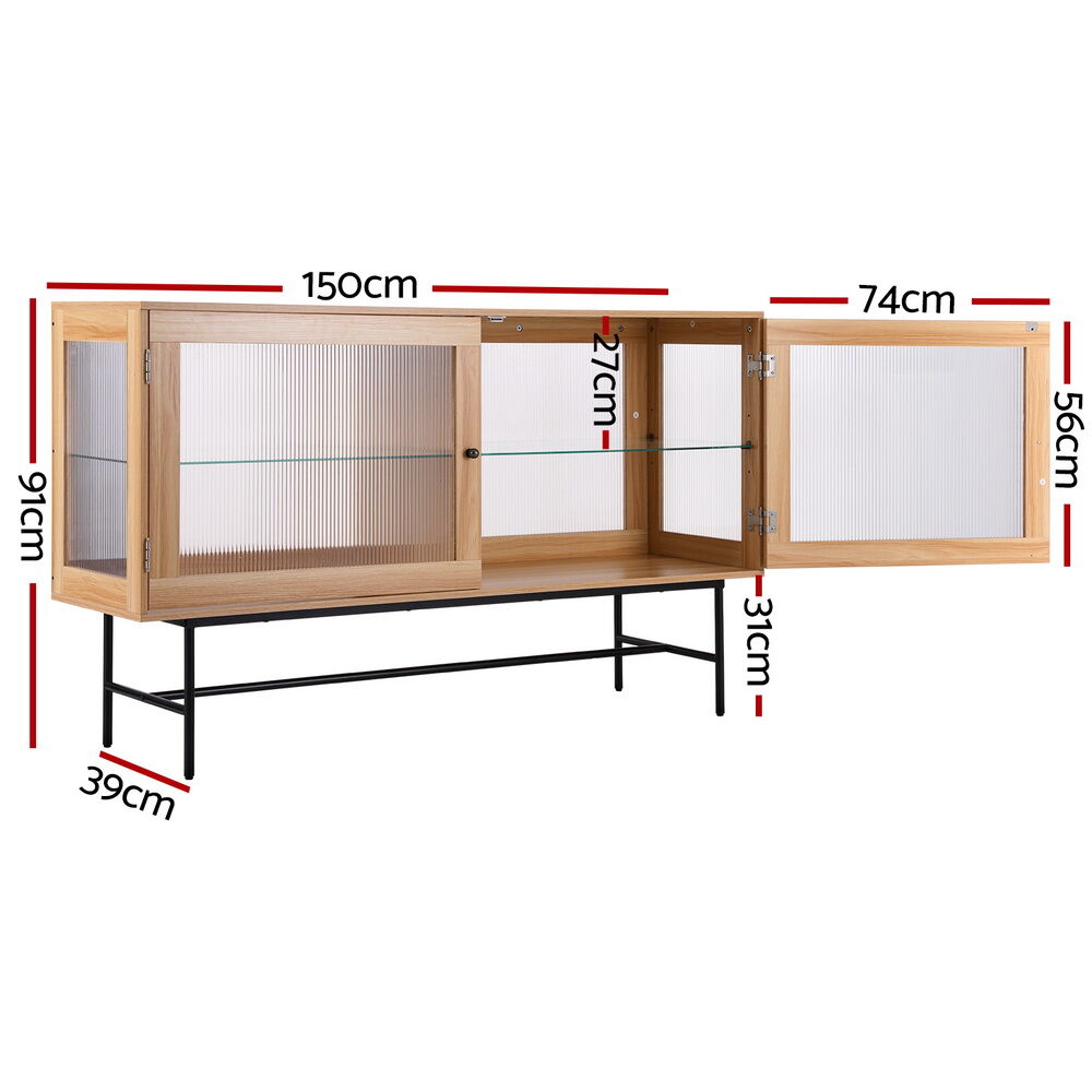 Buffet Sideboard Double Doors - Oak Price