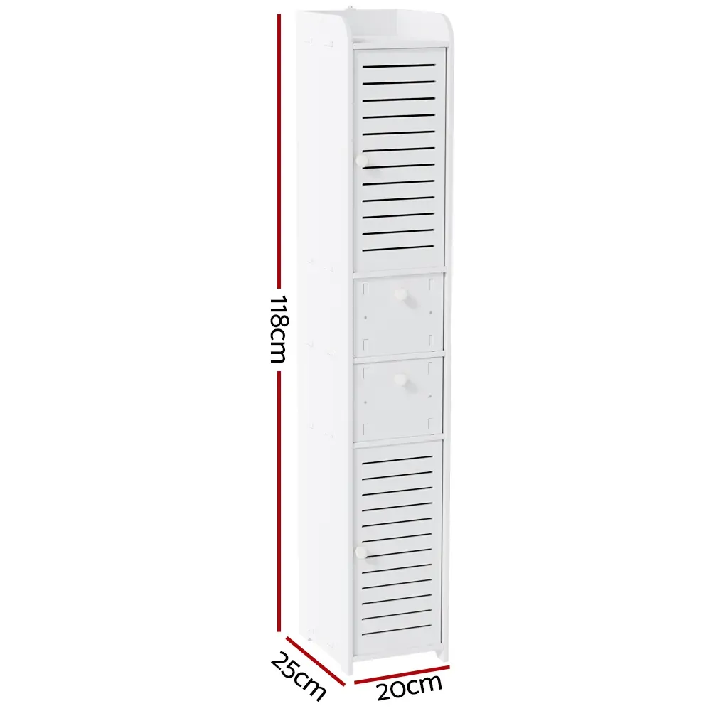 Bathroom Toilet Storage Cabinet Laundry Tallboy Cupboard Slim Corner Price
