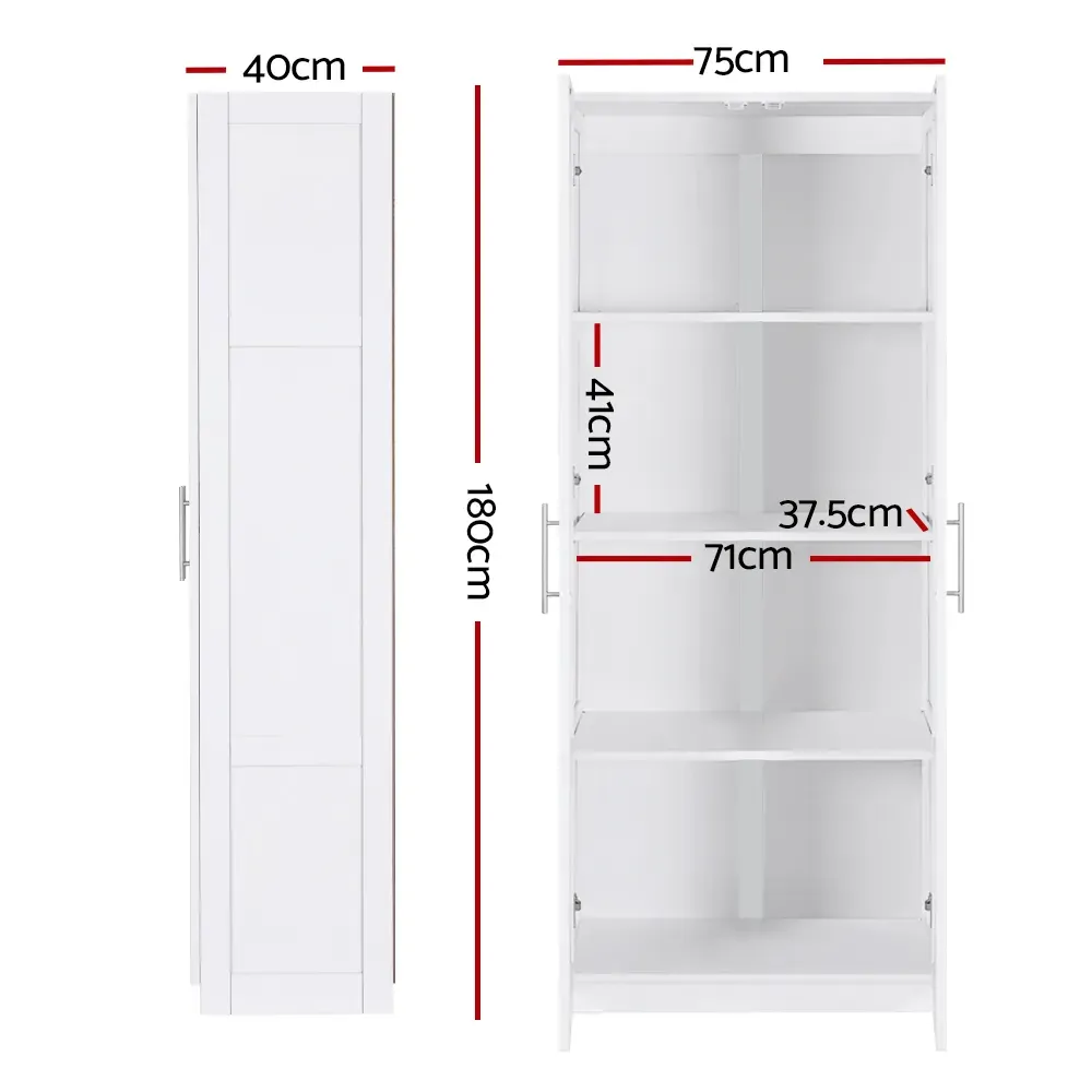 2 Door Buffet Sideboard Cupboard Cabinet Pantry White Price