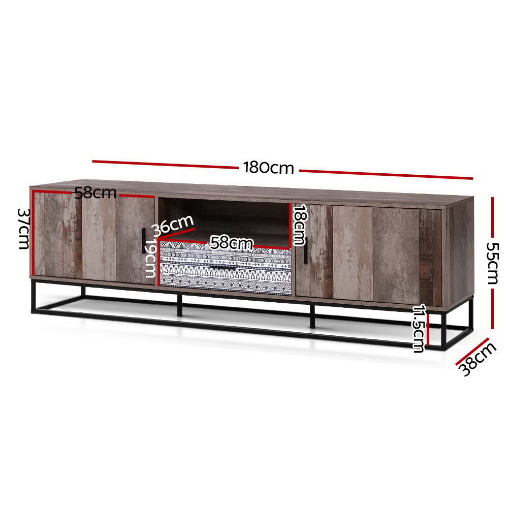 Artiss TV Cabinet Entertainment Unit 180cm Industrial Price