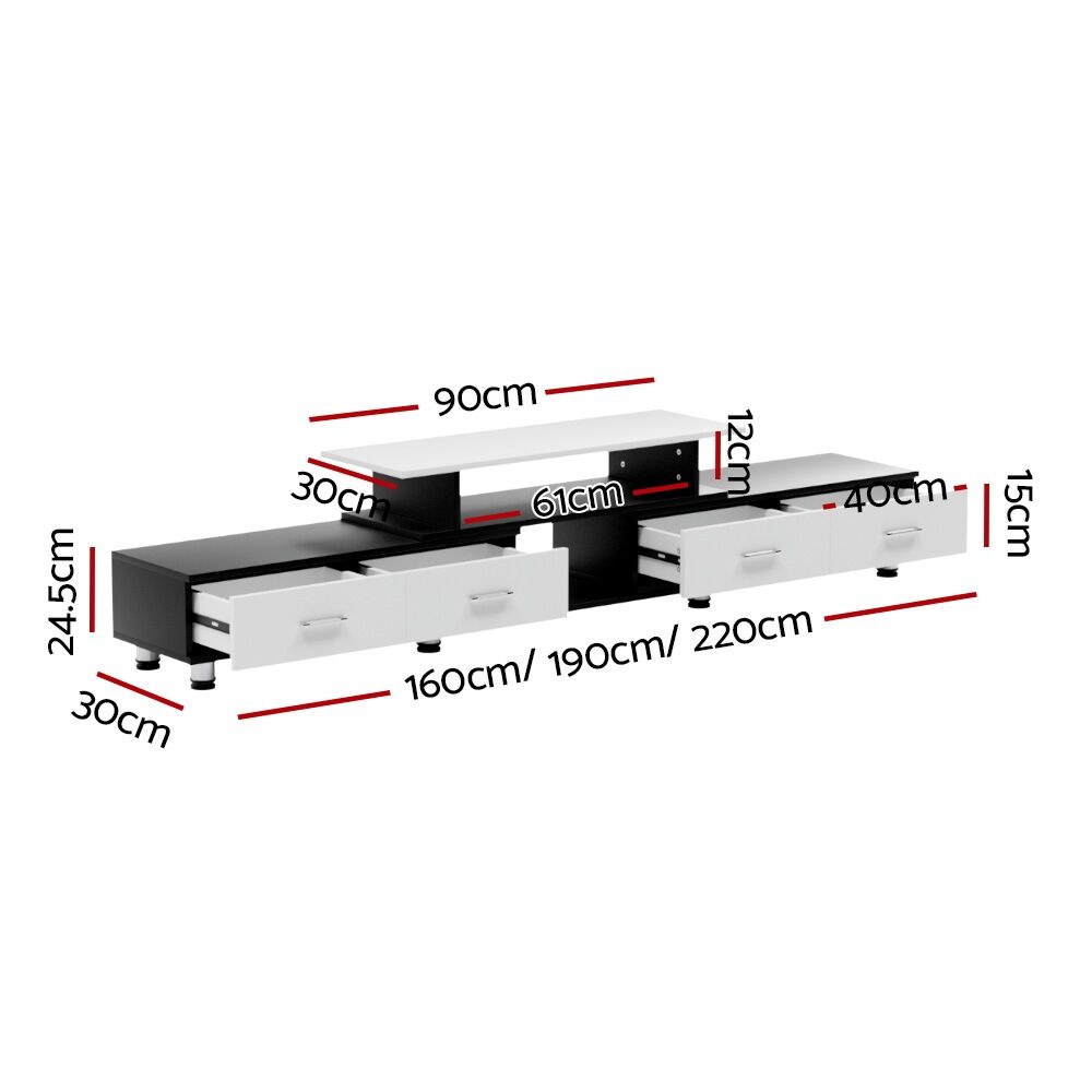 Artiss TV Cabinet Entertainment Unit Extendable 160CM To 220CM Price