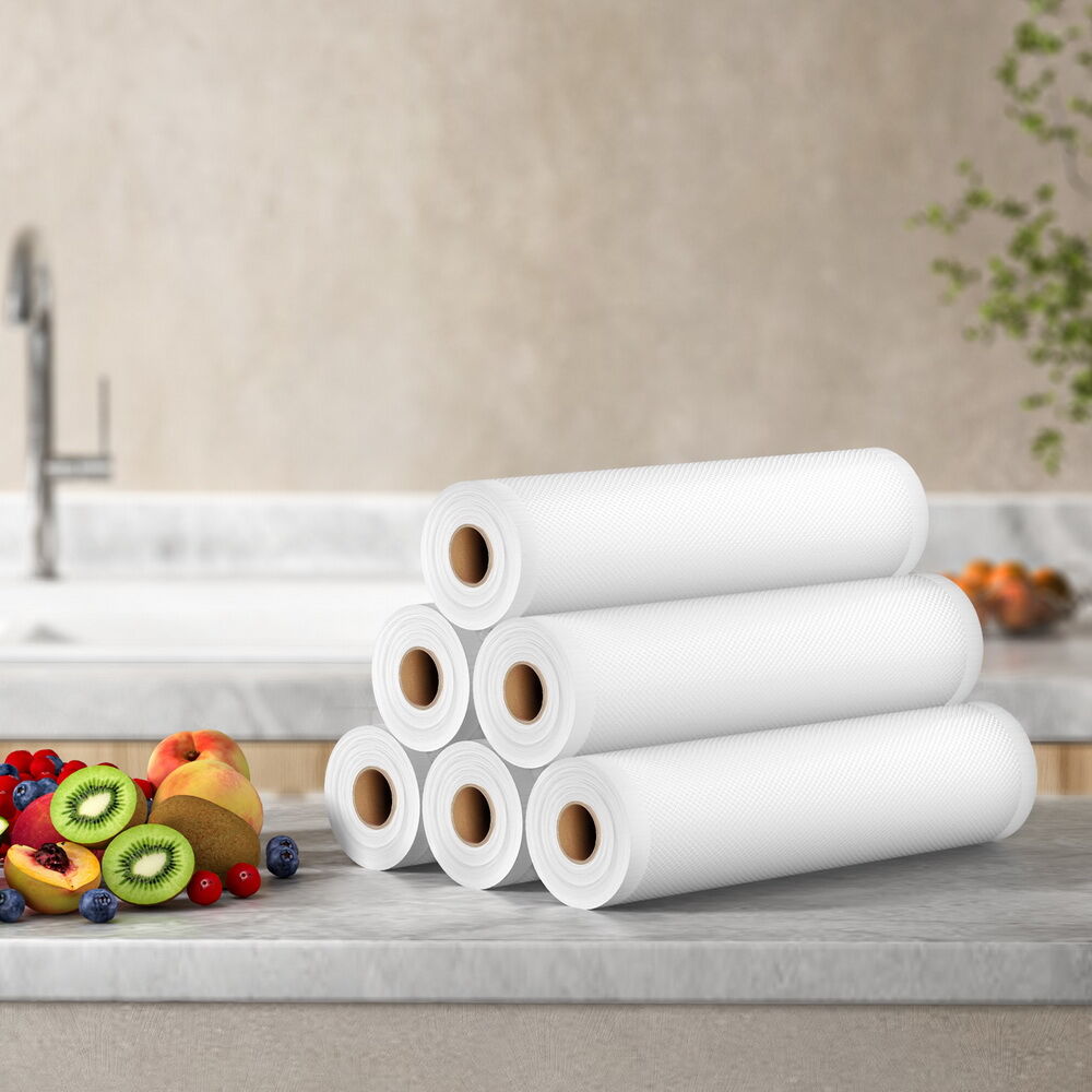 6 Rolls Food Vacuum Sealer Bags Storage Saver Heat Sealing Bag Pack 28CMX6M Price