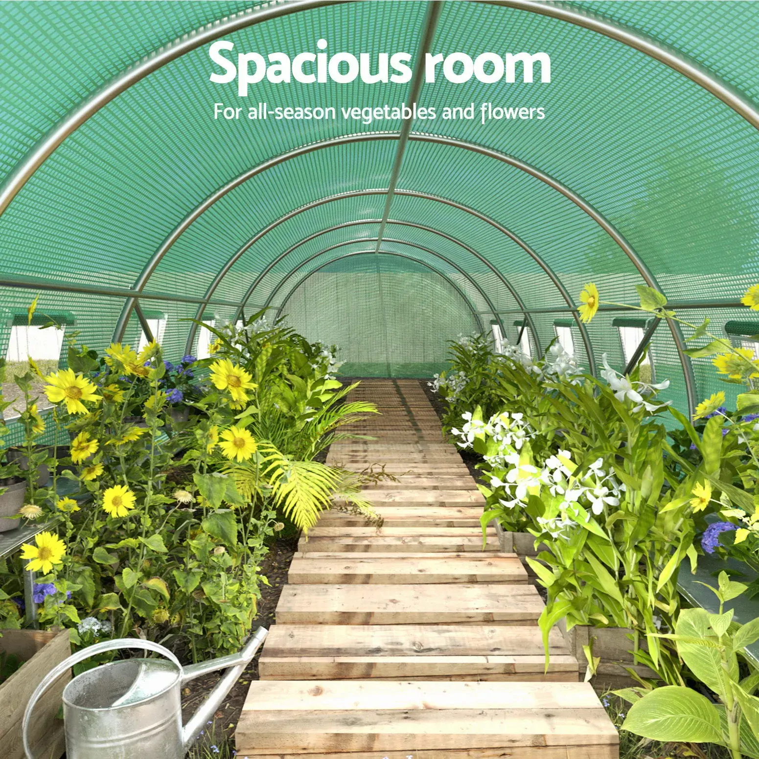 Greenfingers Greenhouse Walk in Green House Tunnel Plant Garden Shed Dome 9x3x2M Price