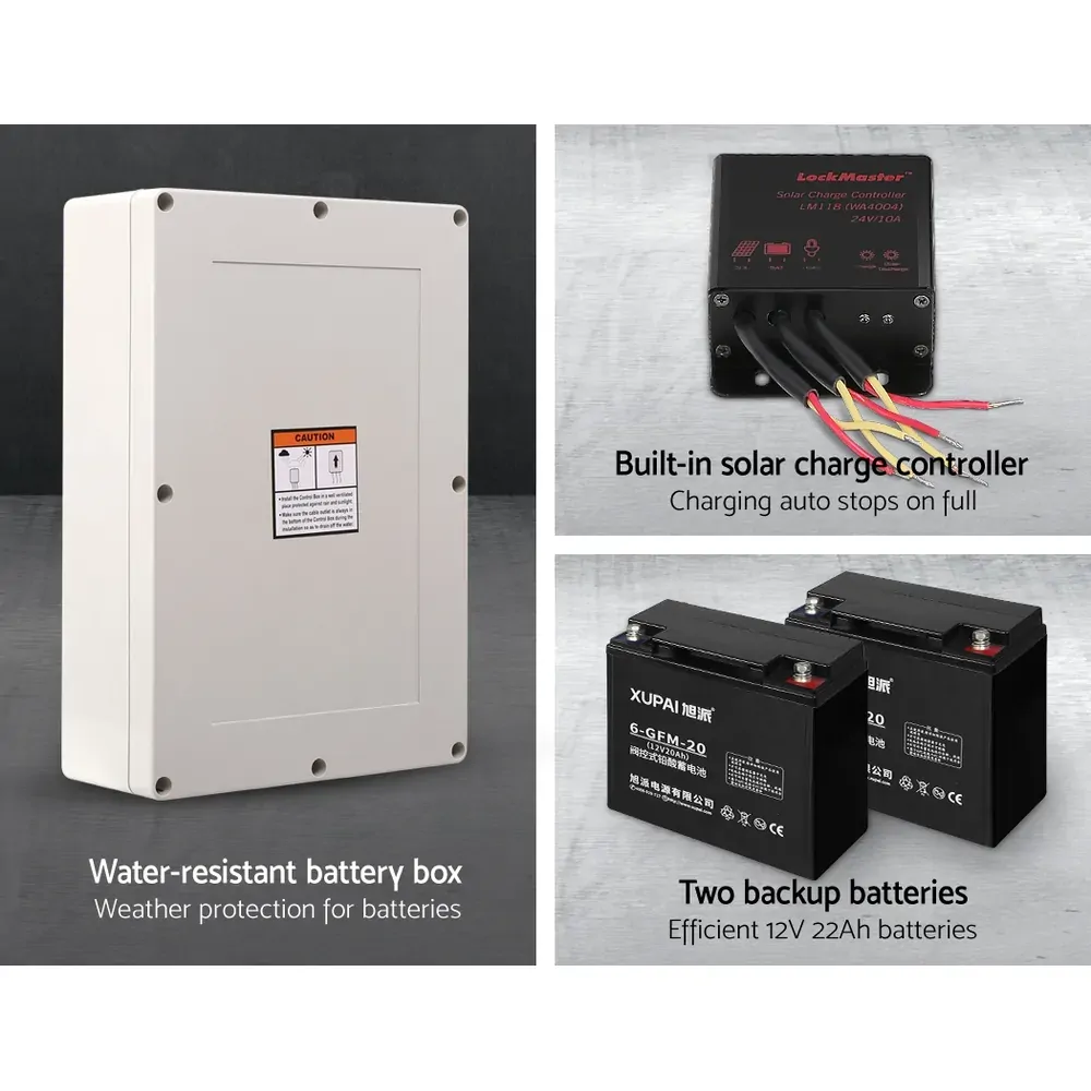 Automatic Sliding Gate Opener Kit 40W Full Solar Electric 6M 600KG Price