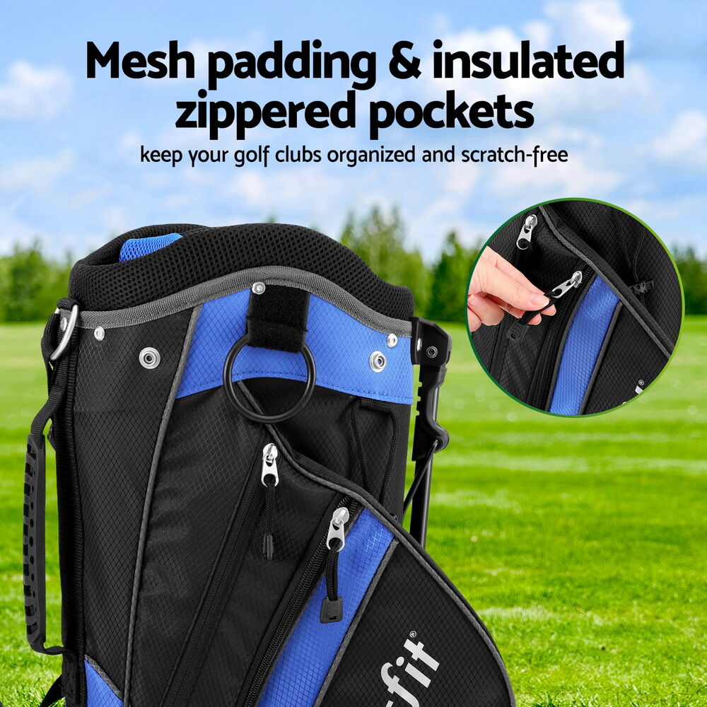 6 Way Dividers Golf Bag Stand Insulated Carry Bag Zippered Rain Cover Price