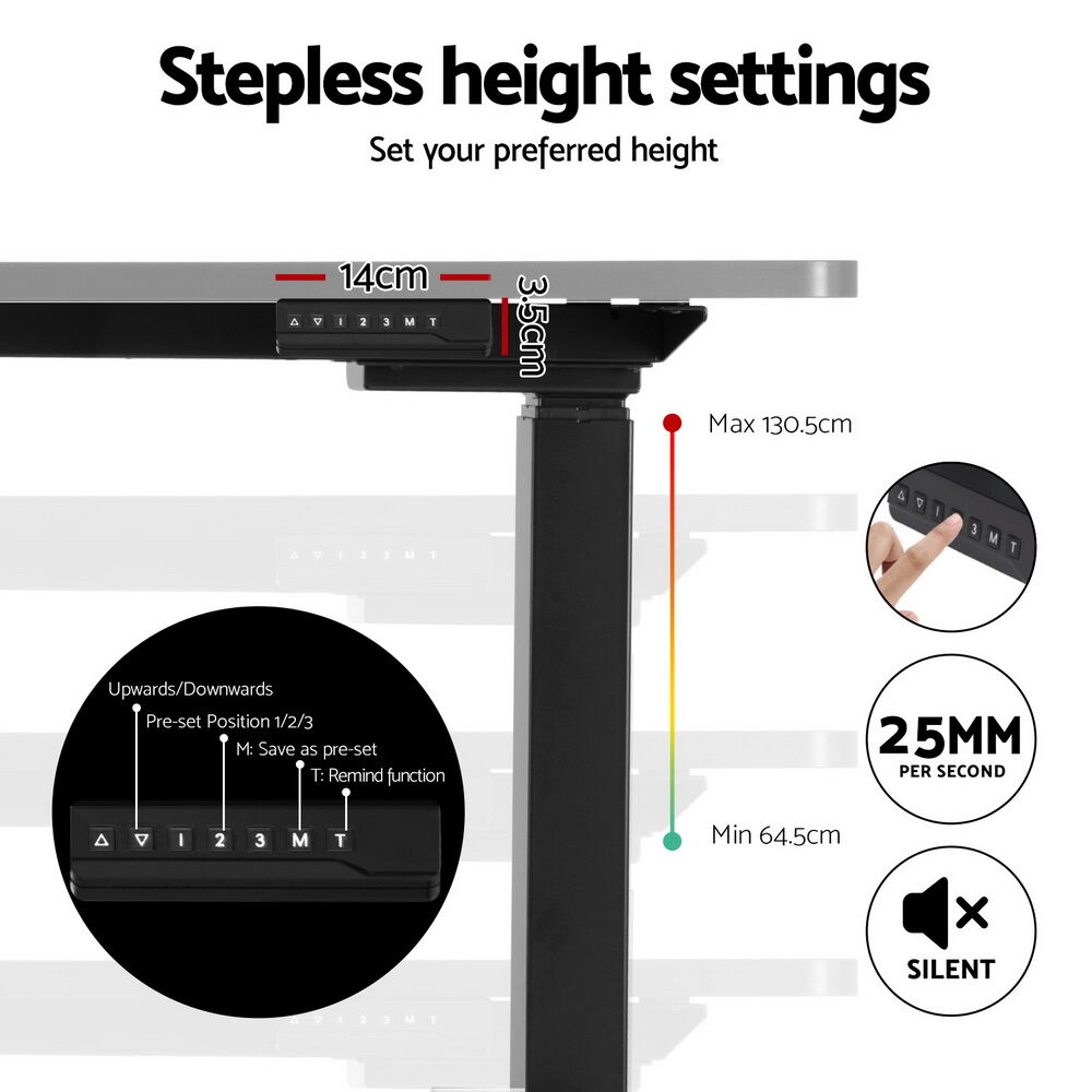 Artiss Standing Desk Frame Only L-shape Motorised Price