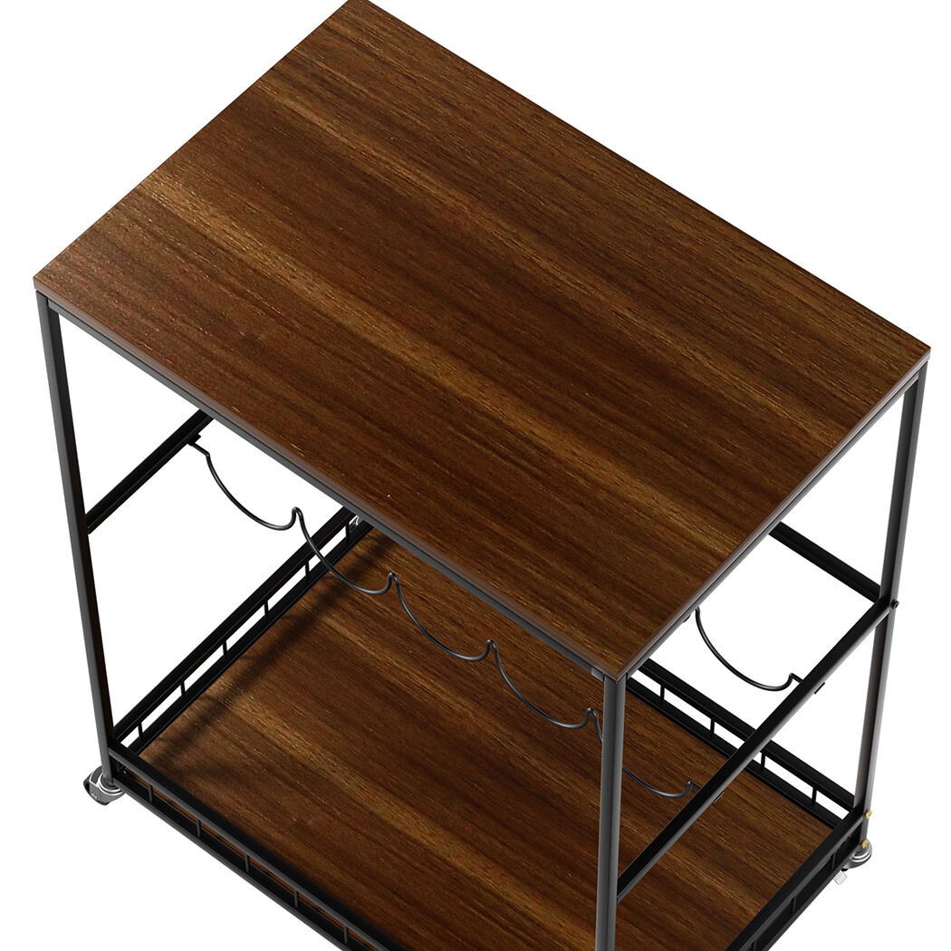 Wooden Bar Cart Drinks Trolley 3 Tire Price