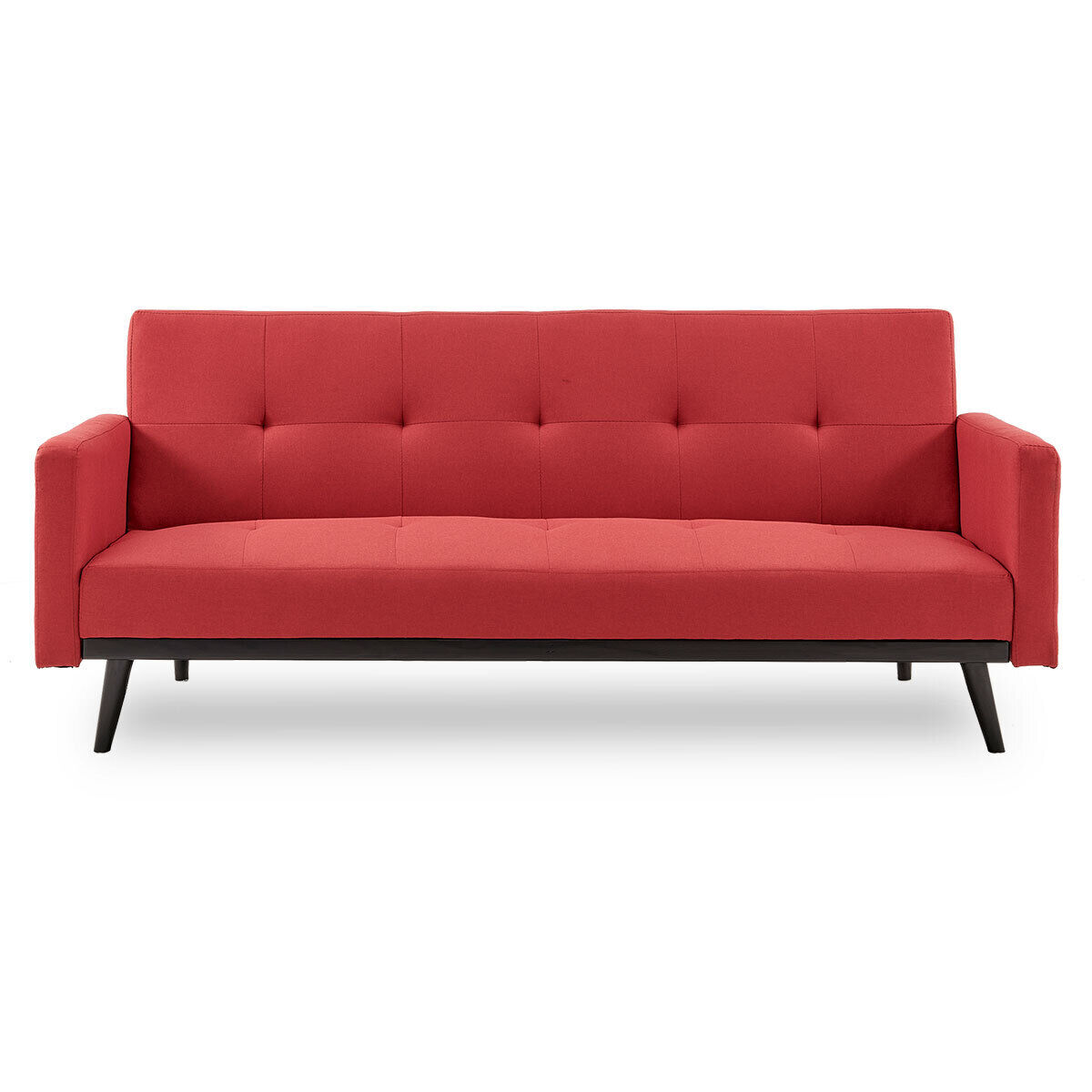 Harwich Tufted Faux Linen 3-Seater Sofa Bed with Armrests Price