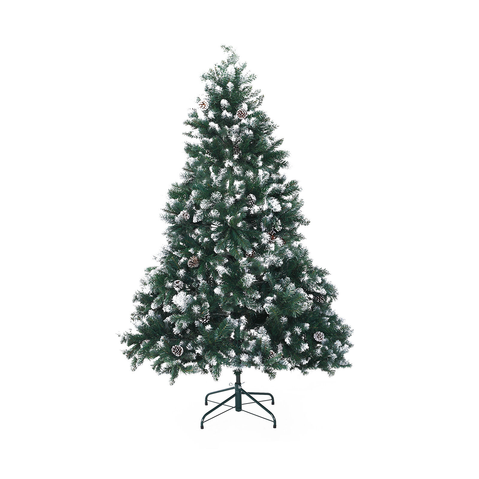 Home Ready 210cm 1290 tips Green Snowy Christmas Tree Xmas Price