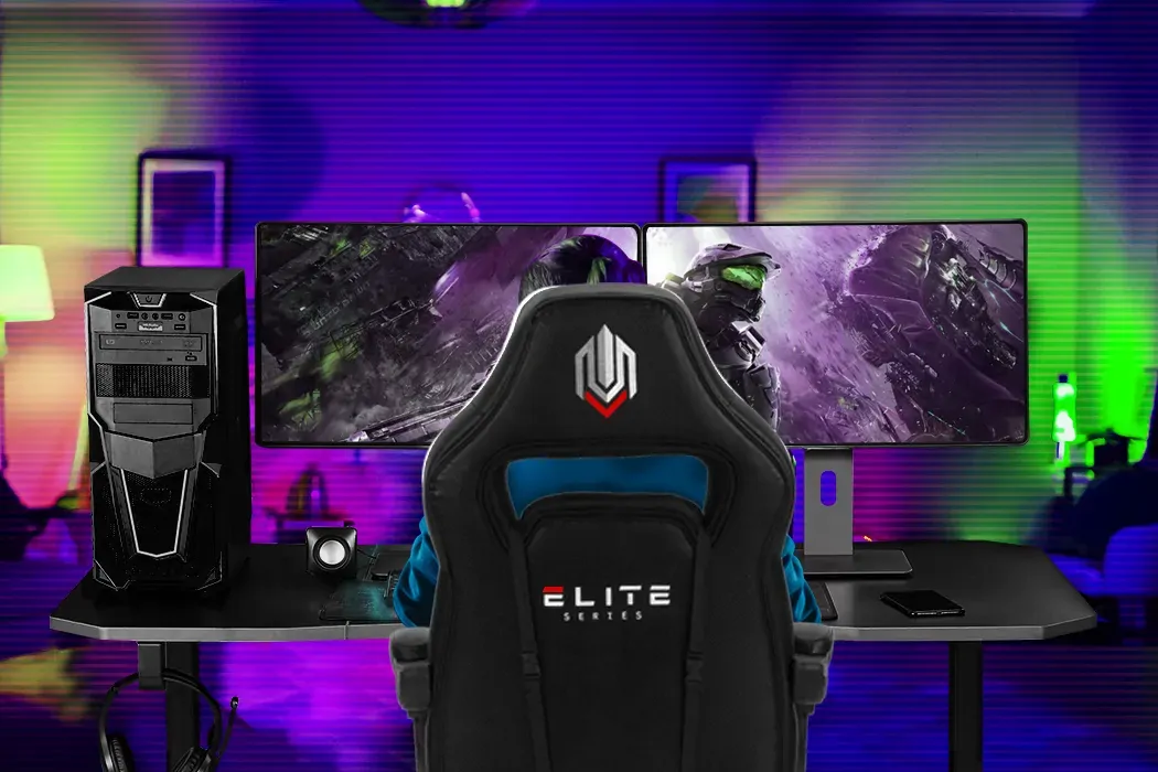 Gaming Desk 139cm PC Table Setup Computer Carbon Fiber Style Price