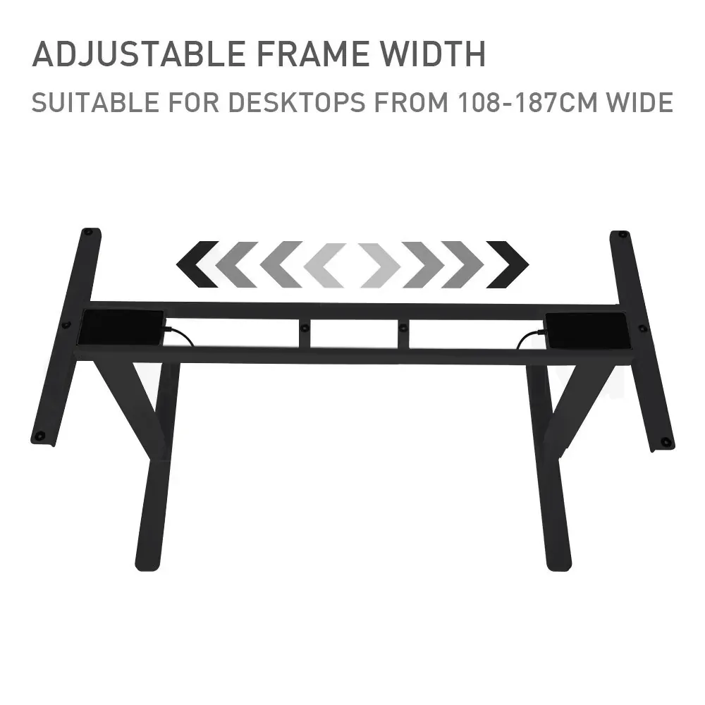 FORTIA Height Adjustable Standing Desk Frame Only Sit Stand Electric Office Price