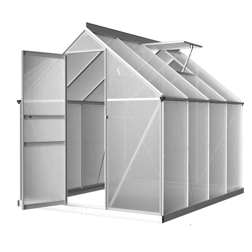 Greenhouse Aluminium Green House Polycarbonate Garden Shed Price