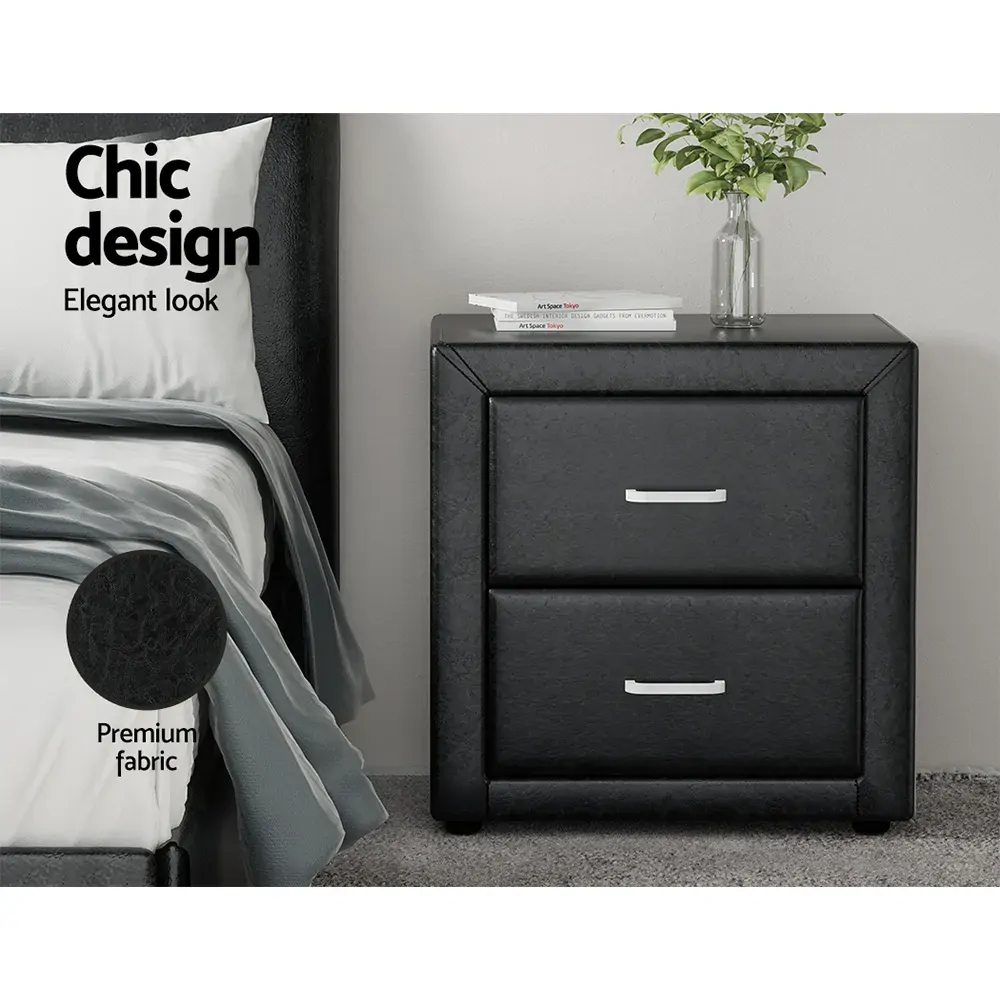 Hythe PVC Leather Bedside Table Price