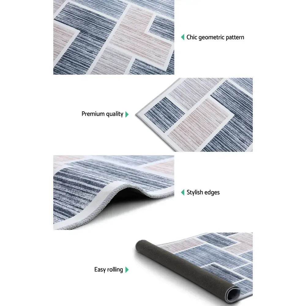 Floor Rugs Short Pile Area Rug Large Modern Carpet Soft Grey Price