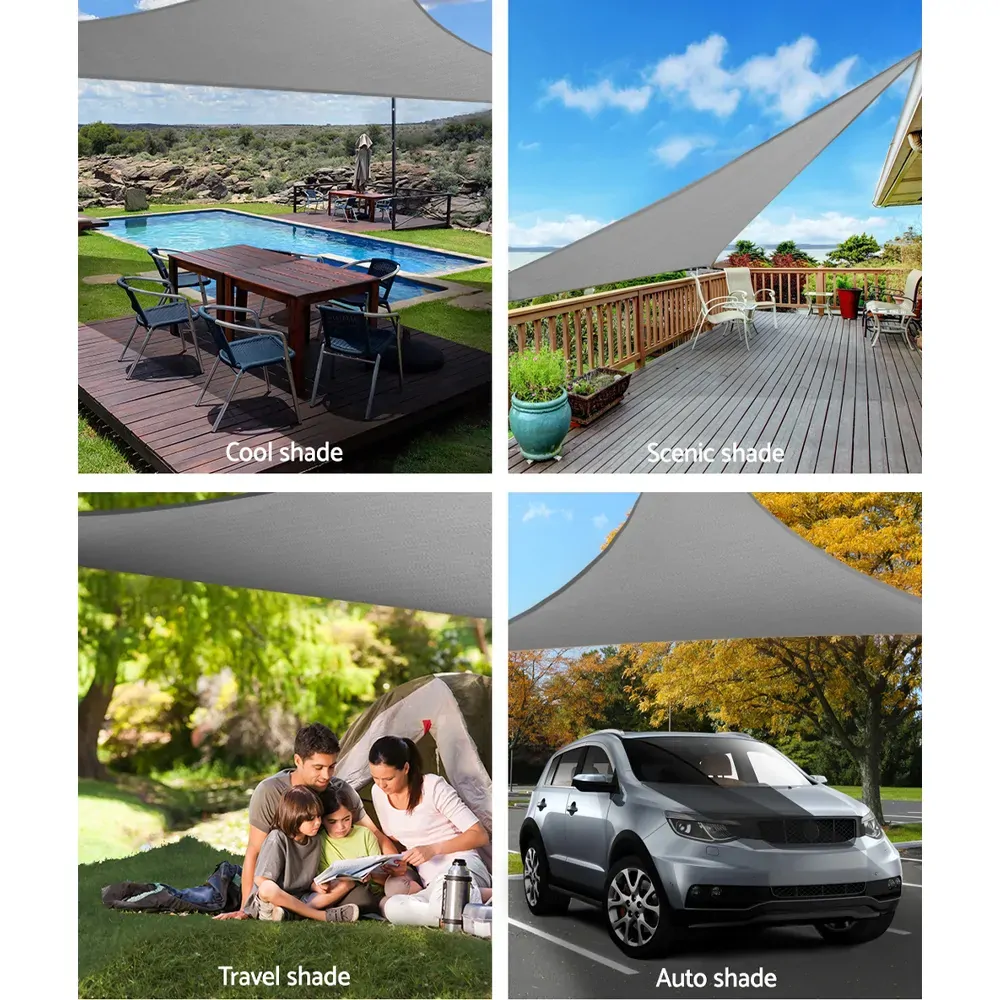 Sun Shade Sail Cloth Shadecloth Right Rectangle Canopy 280gsm Price