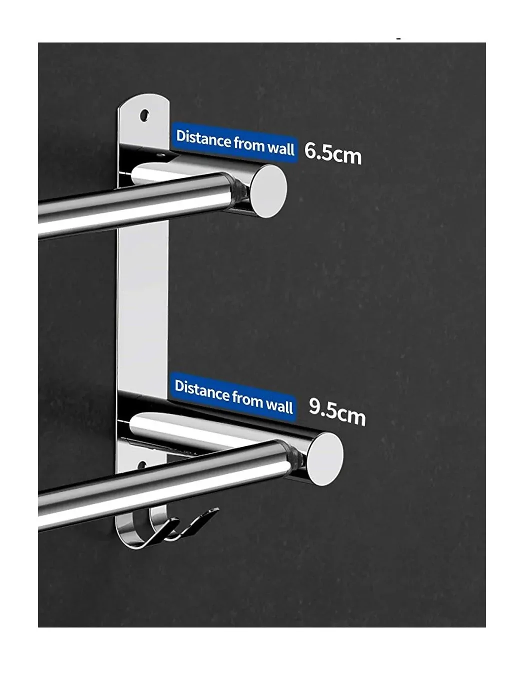Stretchable 45-75 cm Towel Bar for Bathroom and Kitchen Price