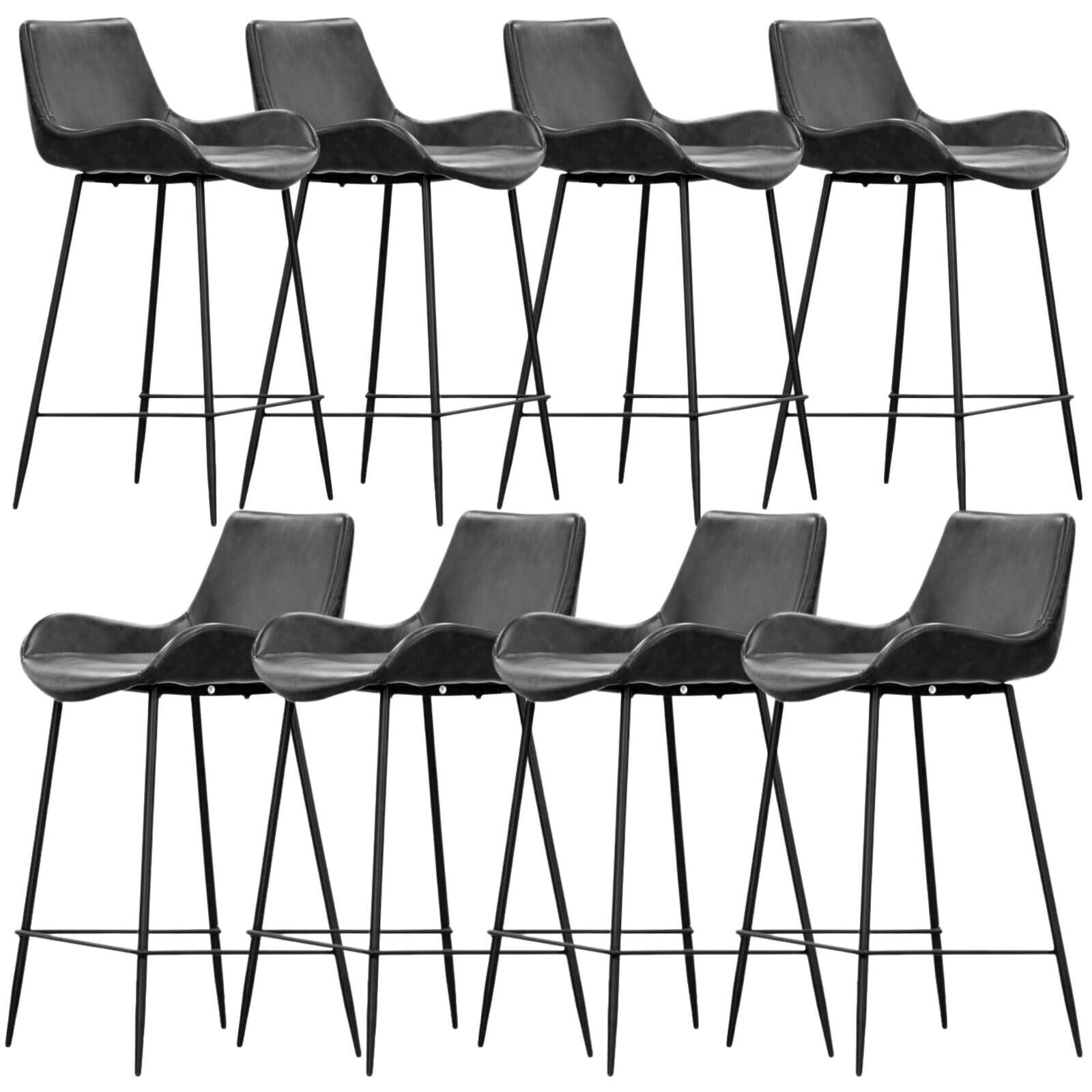 Brando PU Leather Upholstered Bar Chair Metal Leg Stool Price