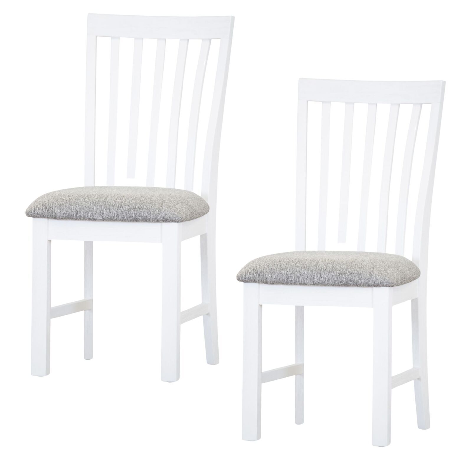Laelia Dining Chair Solid Acacia Timber Wood Coastal Furniture - White Price
