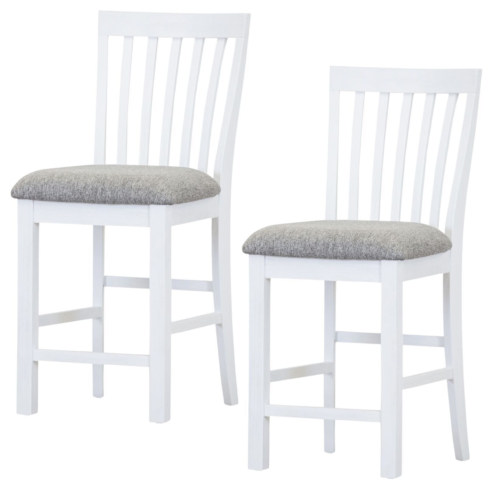 Laelia Tall Bar Chair Stool Solid Acacia Wood Coastal Furniture - White Price