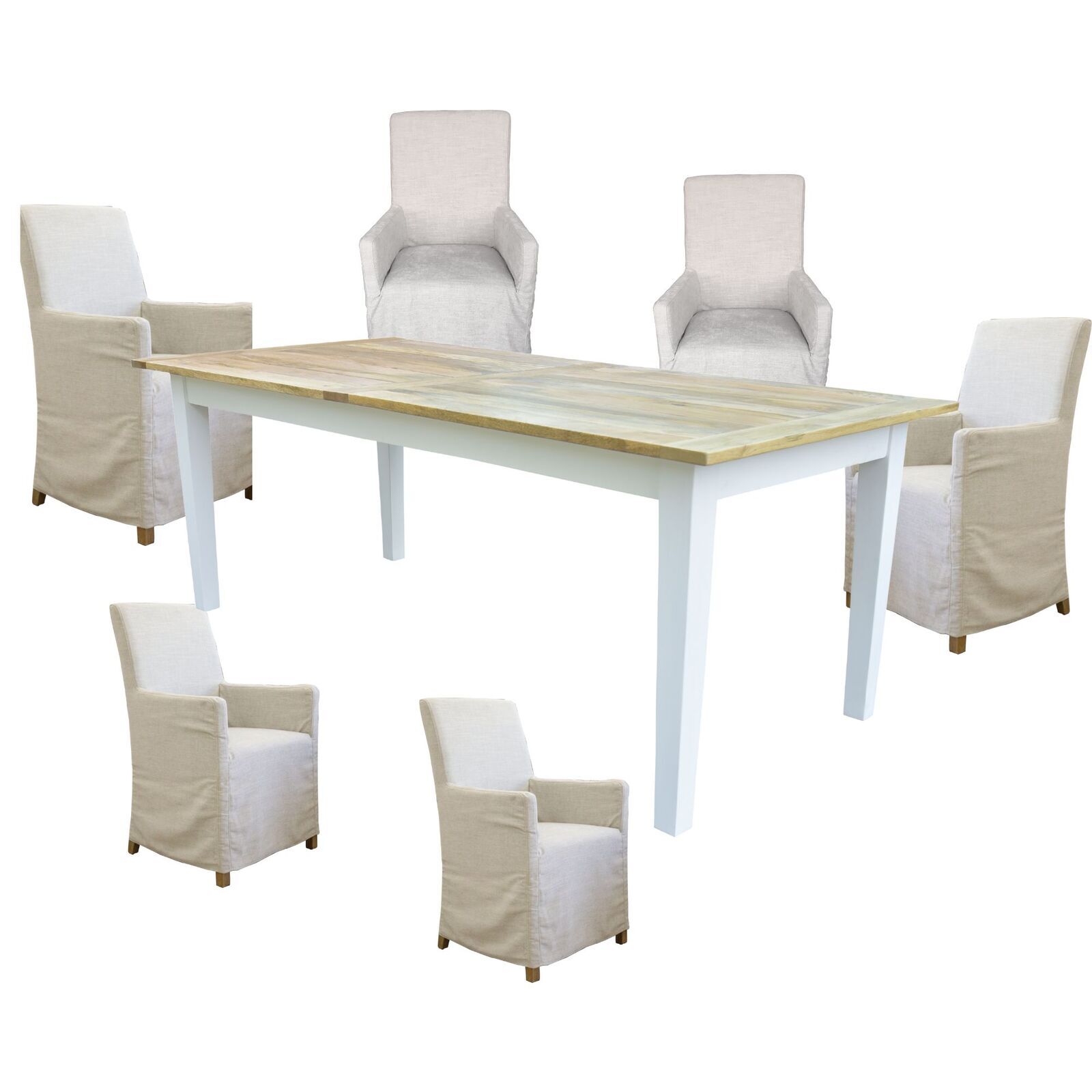 Lavasa Dining Set Mango Wood Table 6 French Provincial Carver Chair Price