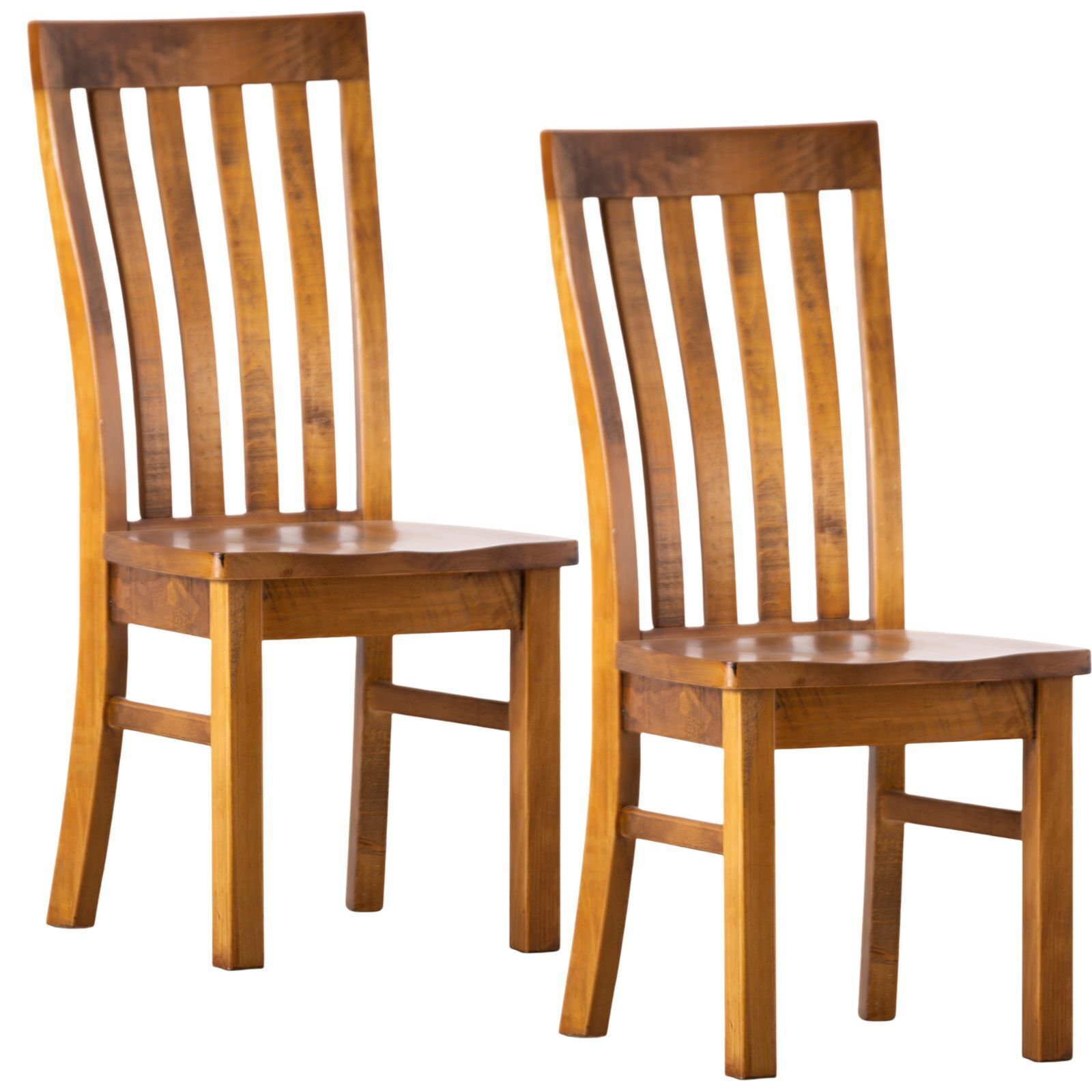 Teasel Dining Chair Solid Pine Timber Wood Seat - Rustic Oak Price