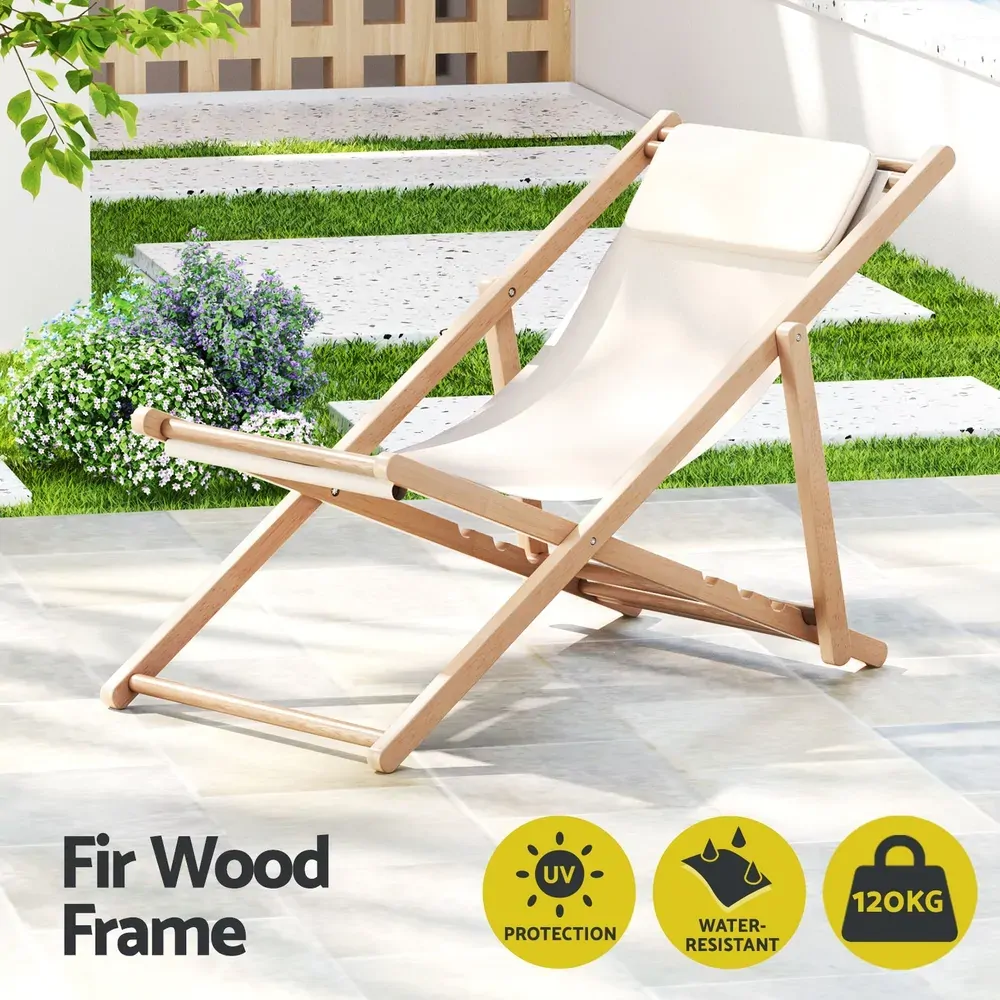 Outdoor Chairs Sun Lounge Deck Beach Chair Folding Wooden Patio Furniture Price