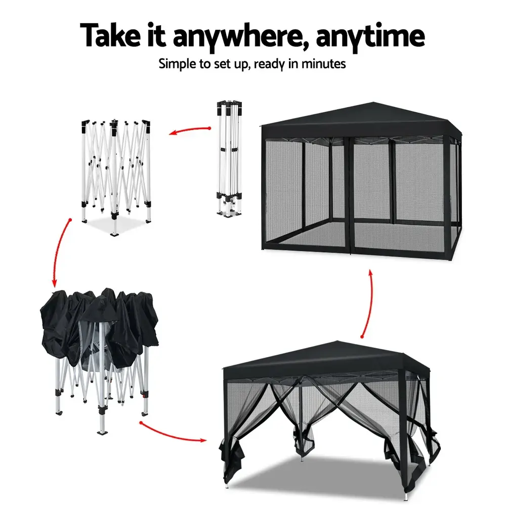 Gazebo Pop Up Marquee Wedding Side Mesh Wall Outdoor Gazebos Price