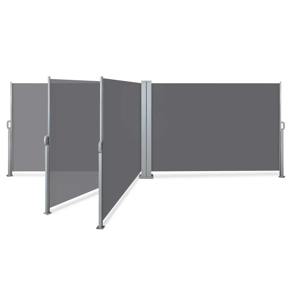 Retractable Side Awning Garden Patio Shade Screen Panel Grey Price