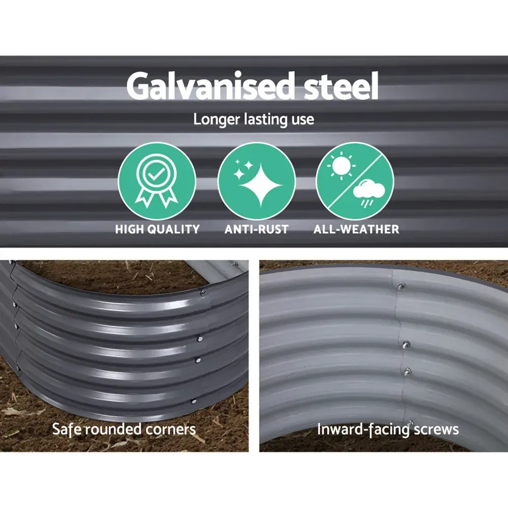 Galvanised Raised Garden Bed Steel Instant Planter Price