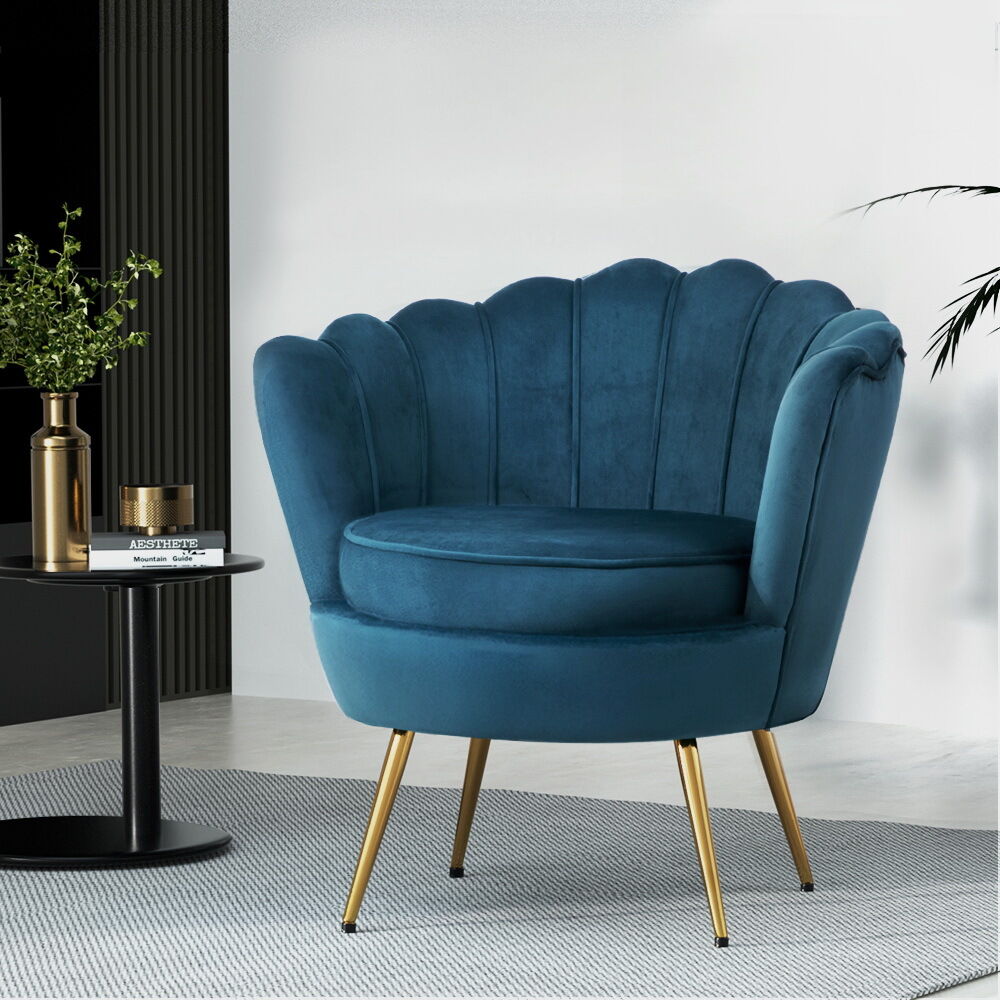 Armchair Lounge Chair Accent Armchairs Retro Lounge Accent Chair Single Sofa Velvet Shell Back Seat Price