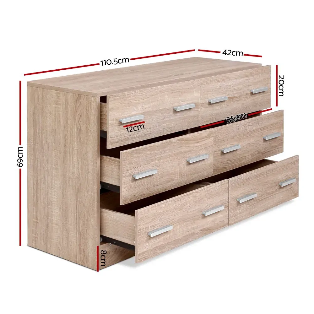 6 Chest of Drawers Cabinet Dresser Table Tallboy Lowboy Storage Wood Price