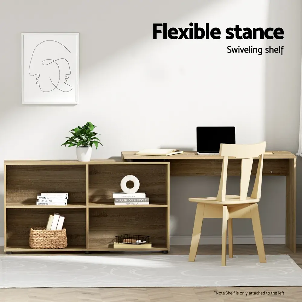 Office Computer Desk Corner Study Table Workstation Bookcase Storage Price