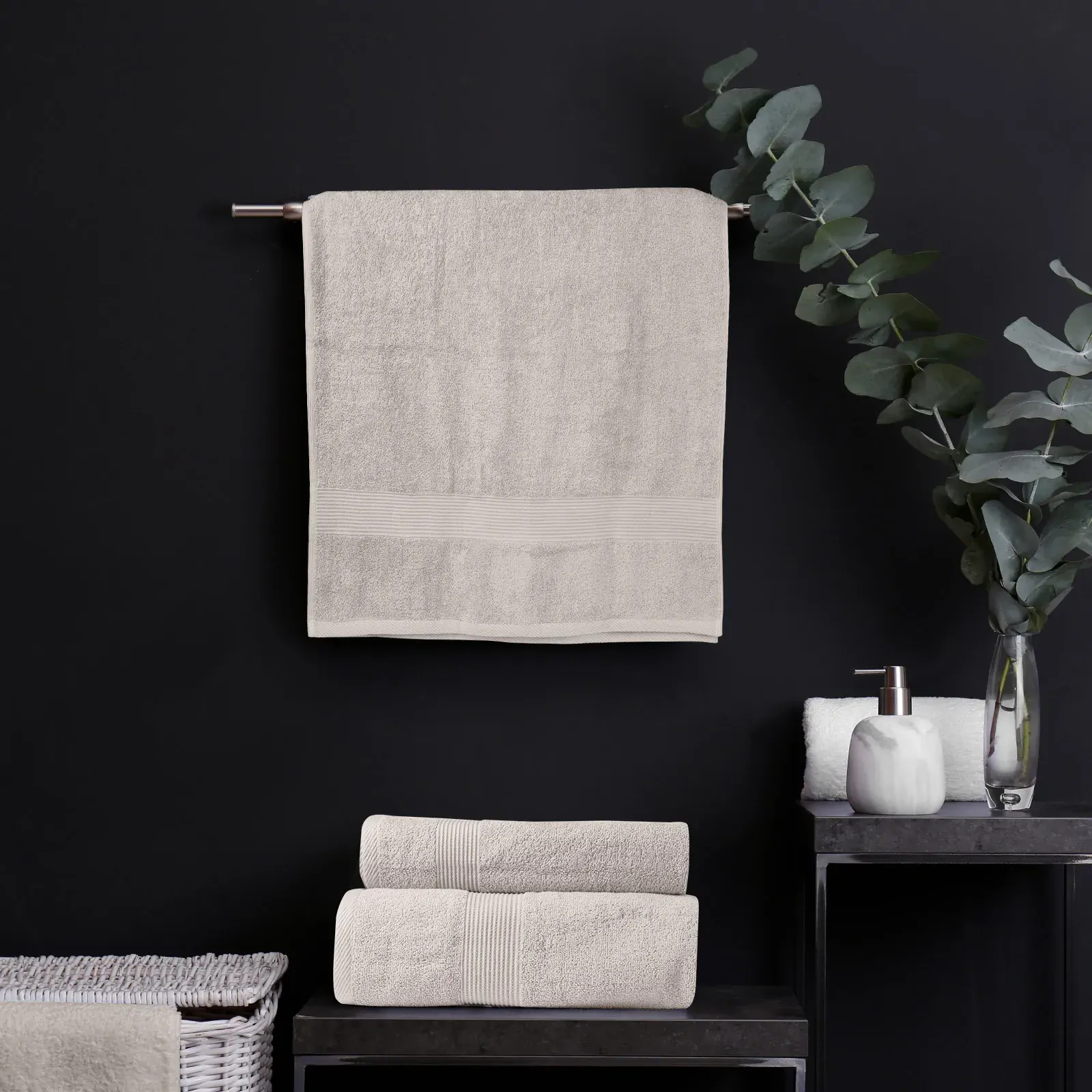 Royal Comfort Cotton Bamboo Towel Set 450GSM Luxurious Absorbent Plush Price