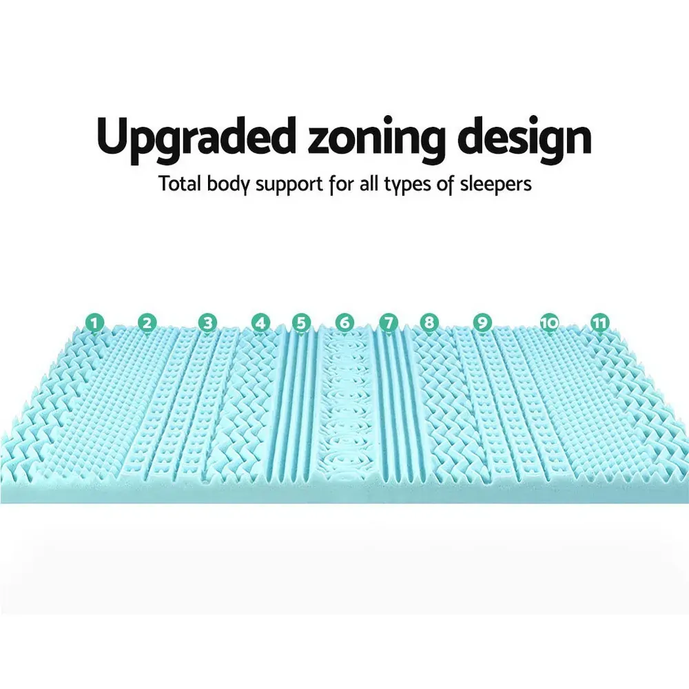 Bedding 11-zone Memory Foam Mattress Topper 8cm Price