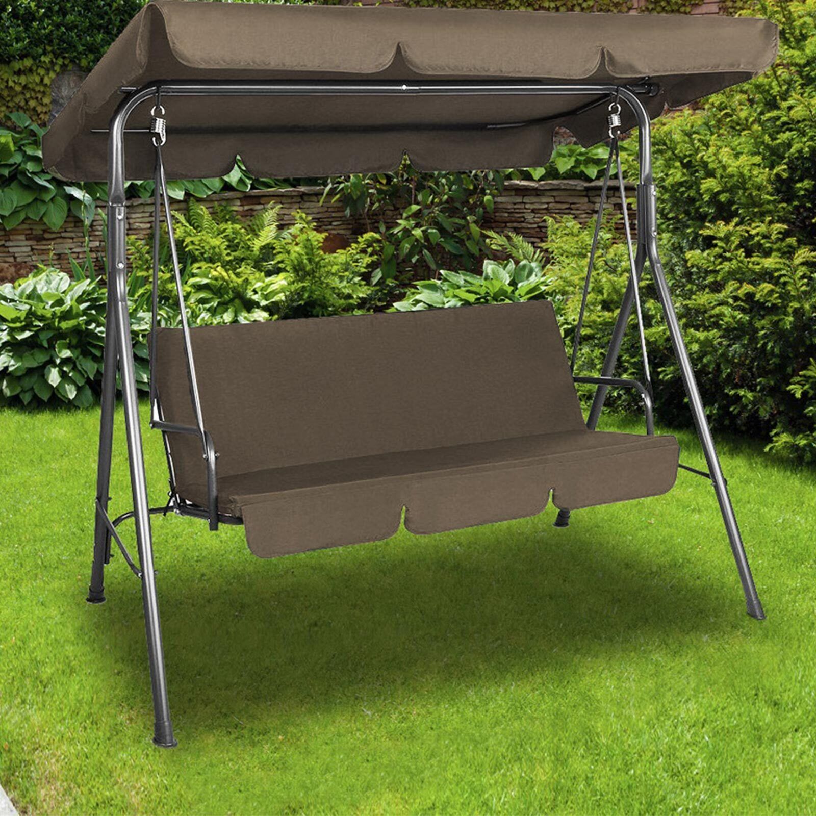 Outdoor Swing Bench Seat Chair Canopy Furniture 3 Seater Garden Hammock Price