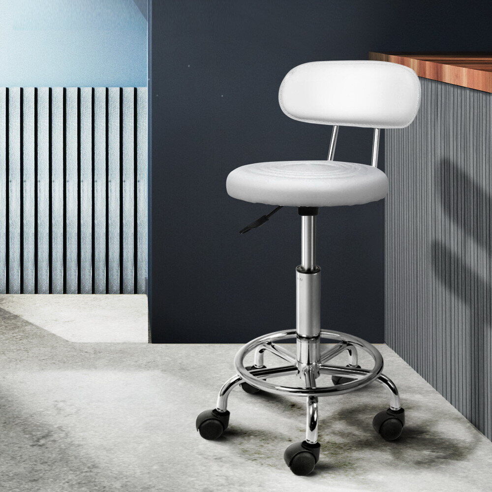 Salon Stool Swivel Chair Backrest Barber Hairdressing Hydraulic Height Price