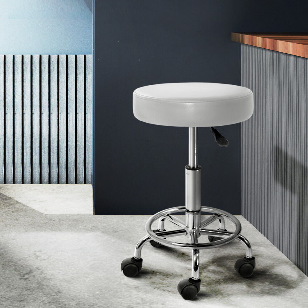 Round Salon Stool PU Swivel Barber Hair Dress Chair Hydraulic Lift Price