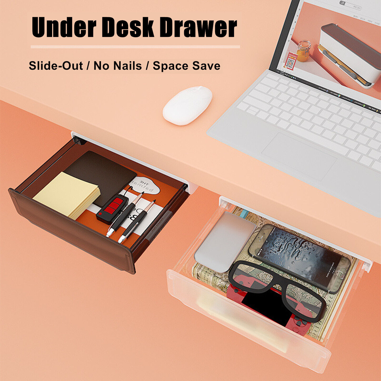 Under Desk Drawer Slide-out Large Office Organizers and Storage Drawers Price