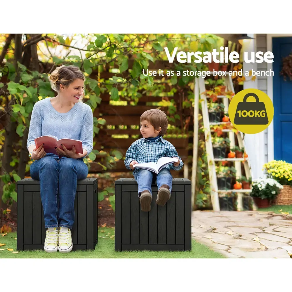 Outdoor Storage Box 118L Container Lockable Indoor Garden Toy Tool Shed Price