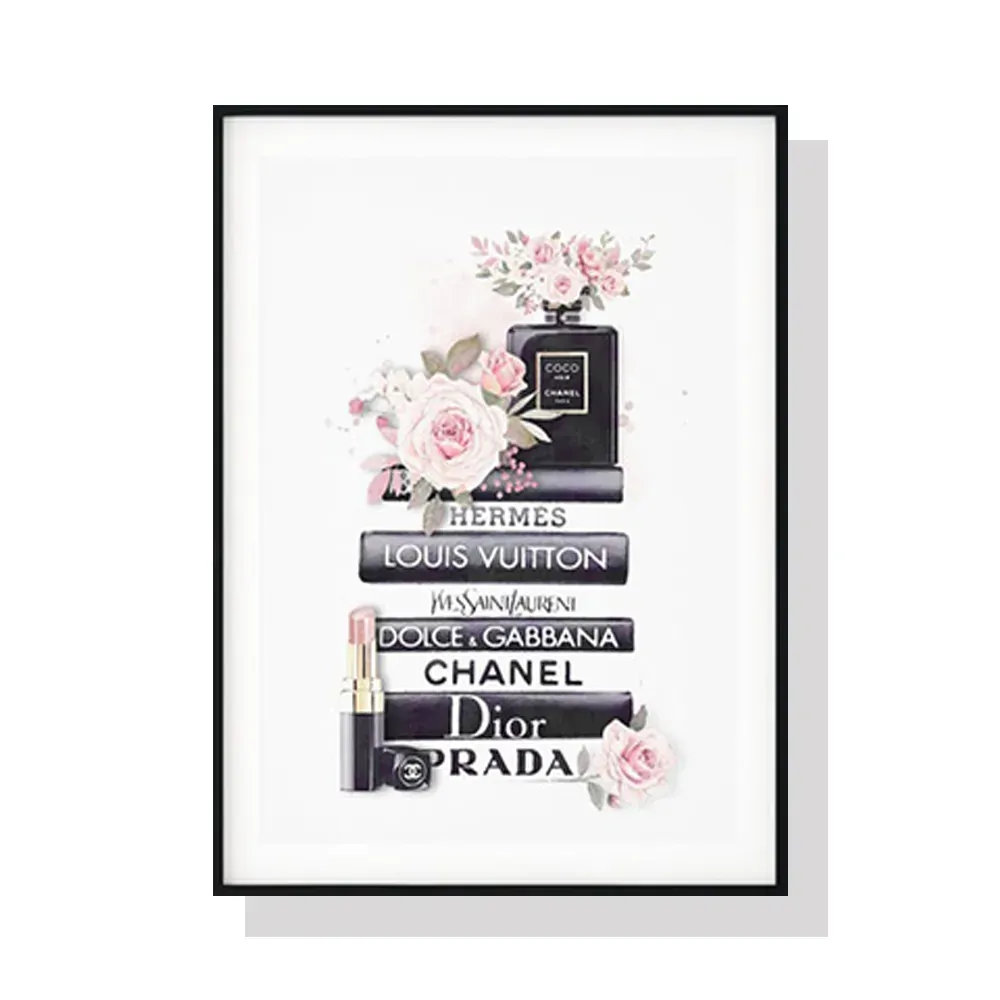 Fashion Book Black Frame Canvas Wall Art Price
