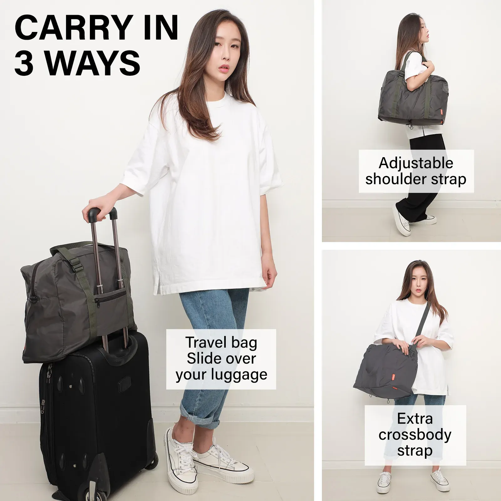 KOELE Shopper Bag Travel Duffle Bag Foldable Laptop Luggage KO-BOSTON Price