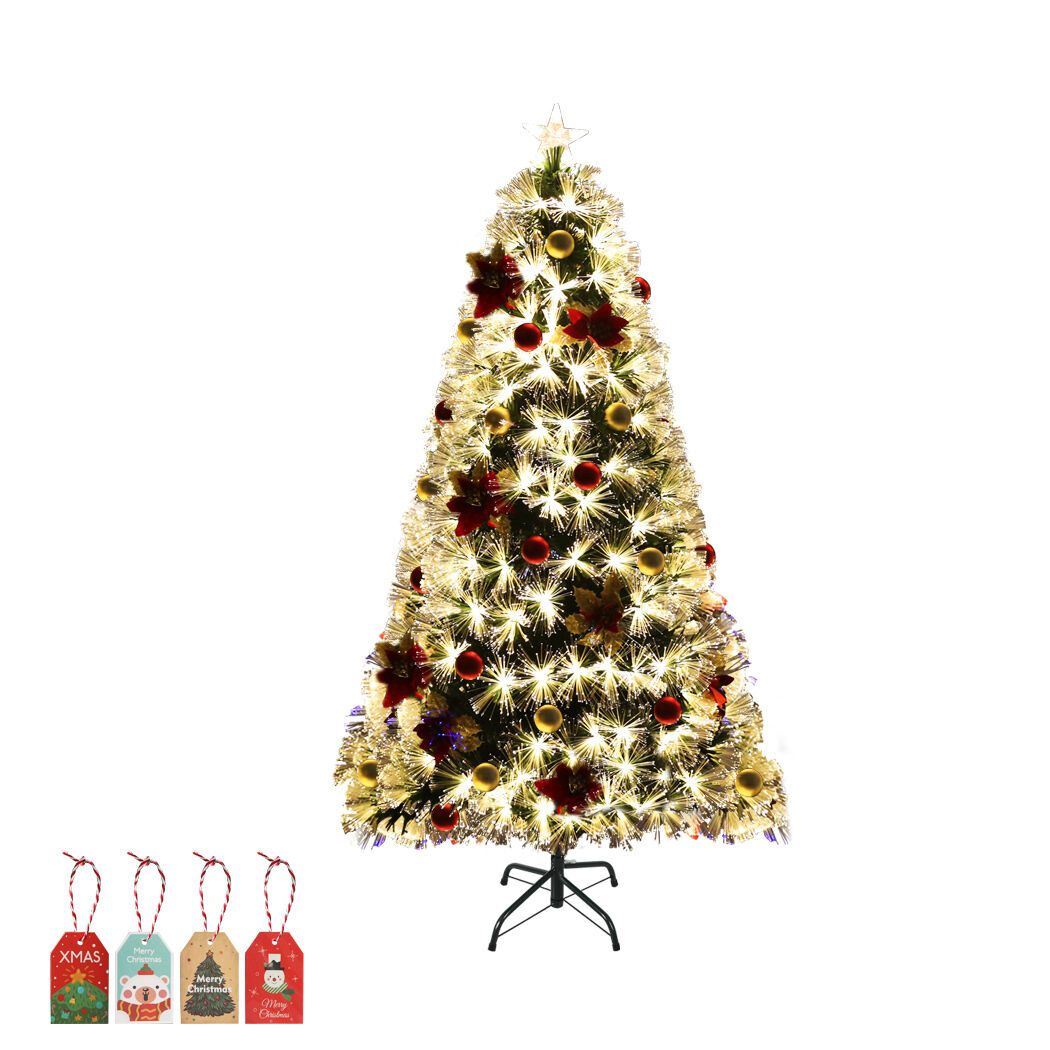 Christmas Tree Xmas Decorations Fibre Optic Multicolour Lights Price
